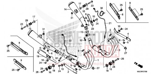 EXHAUST MUFFLER CB1100NAJ de 2018